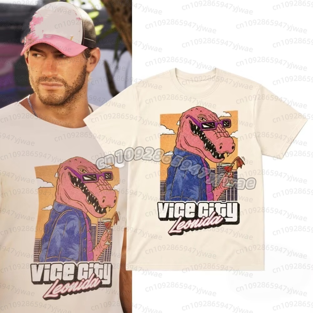 Anime Merchandise Online - Jason Vice City Leonida Alligator Printed