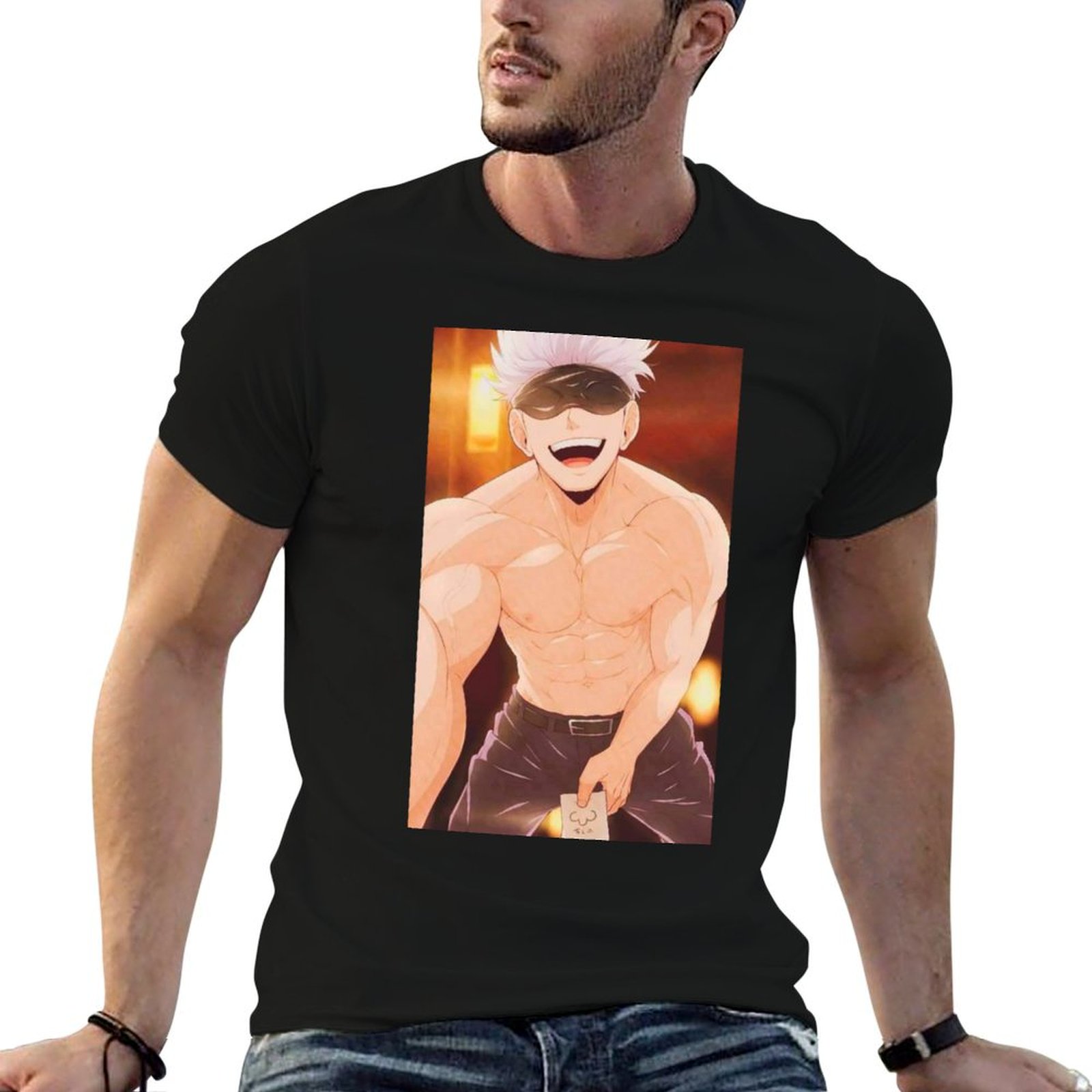 Anime Merchandise For Men - Gojo Satoru Merchandise T-Shirt t shirts