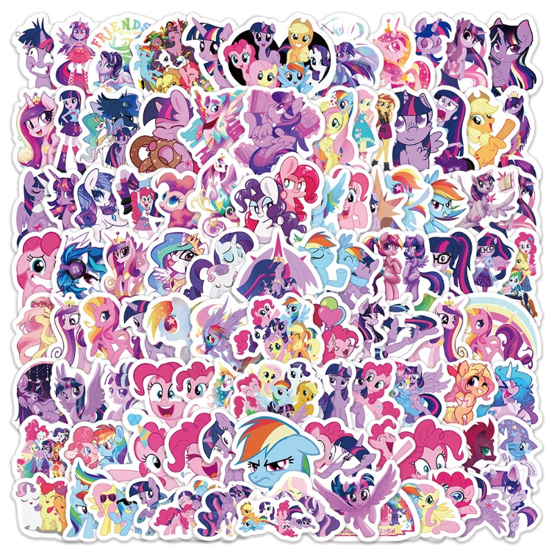 100pcs Cartoon My Little Ponys - Merchandise Anime ulasan dan harga