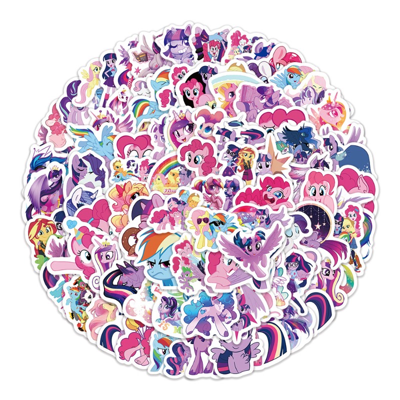 100pcs Cartoon My Little Ponys - Merchandise Anime ulasan dan harga