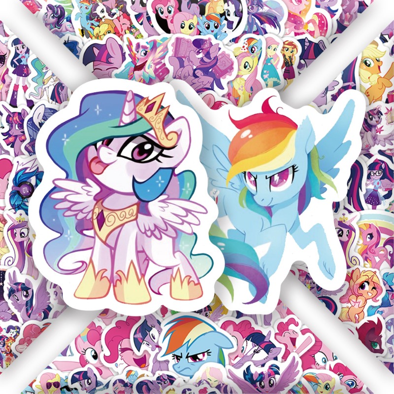 100pcs Cartoon My Little Ponys - Merchandise Anime ulasan dan harga