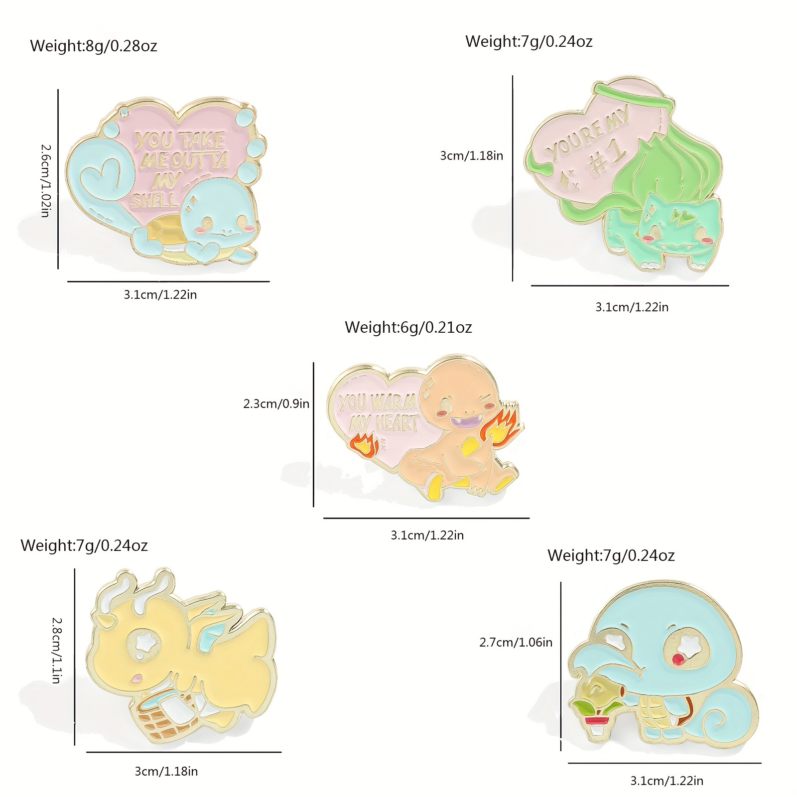 5 Pcs Cute Anime Brooch Person - Enamel Pin Set ulasan dan harga