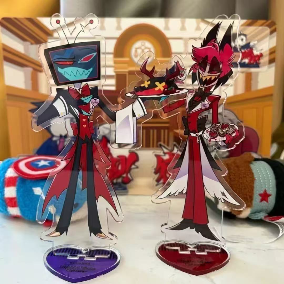 2pcs Hazbin Anime Peripherals  - Merchandise Anime ulasan dan harga