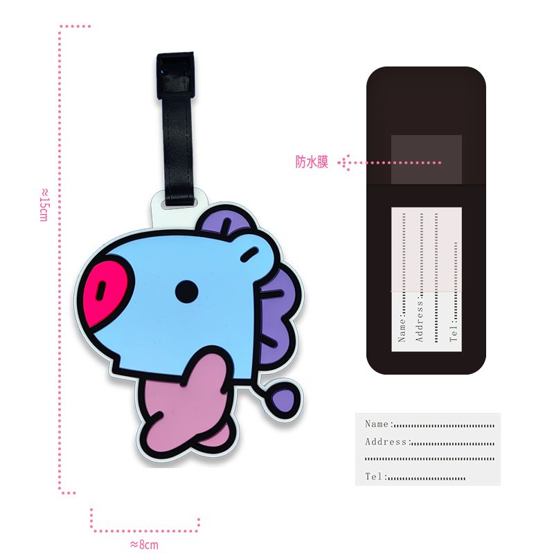 BT21 cartoon cute keychain Kaw - Anime Merchandise Online ulasan dan harga