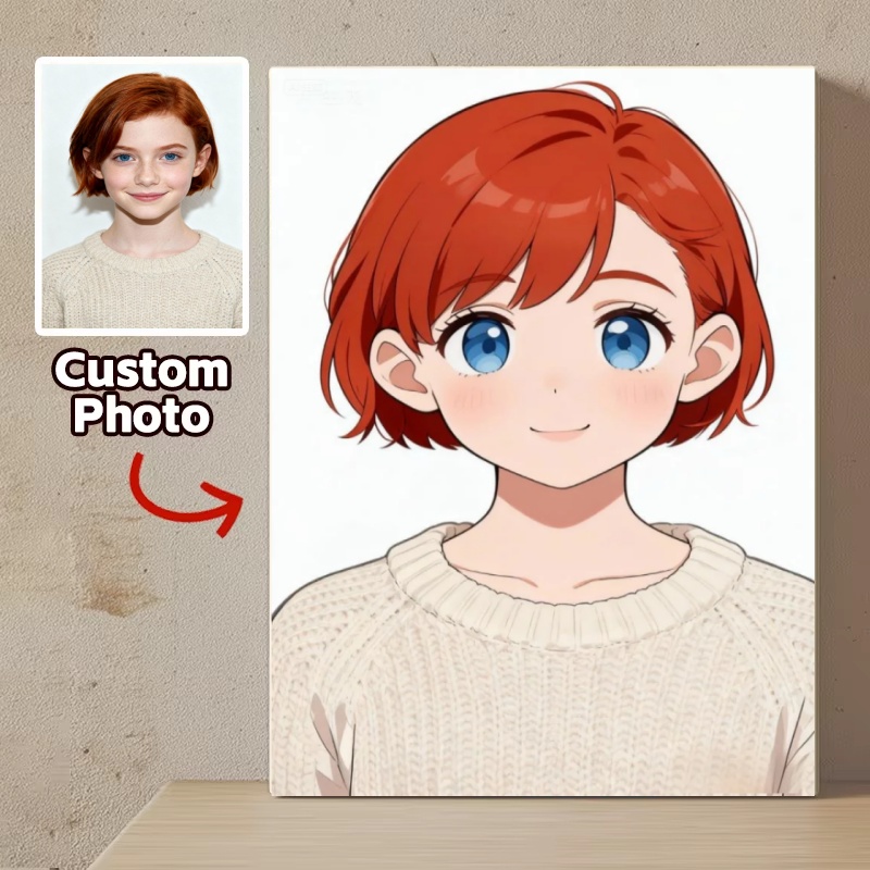 Custom Anime Cartoon Portraits - Anime Poster Print ulasan dan harga