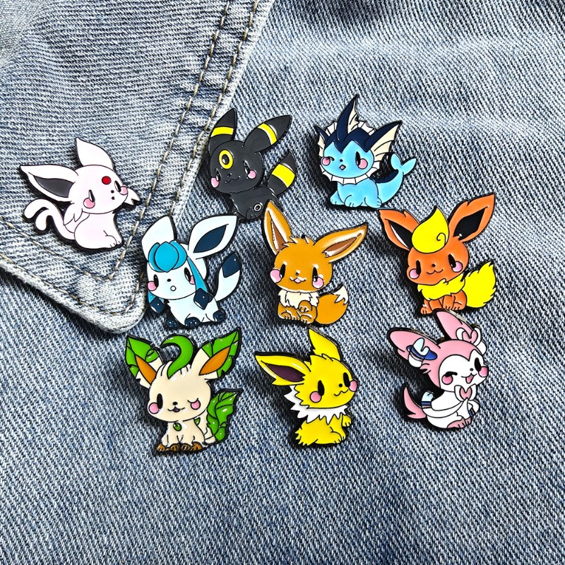 Hot 9 Pcs Anime Elf Brooch Set - Enamel Pin Set ulasan dan harga