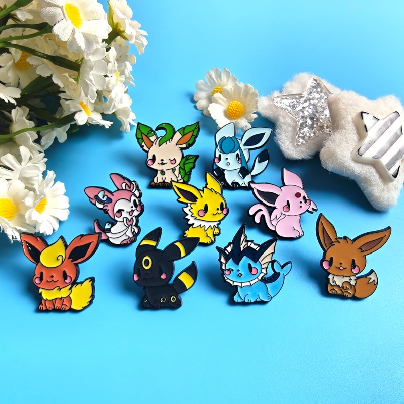 Hot 9 Pcs Anime Elf Brooch Set - Enamel Pin Set ulasan dan harga