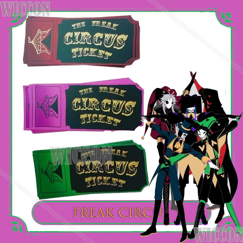 Freak Circus Ticket Card Red G - Anime Merchandise Women ulasan dan harga