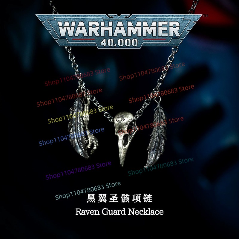 40K Raven Guard Necklace, Retr - Anime Merchandise For Men ulasan dan harga