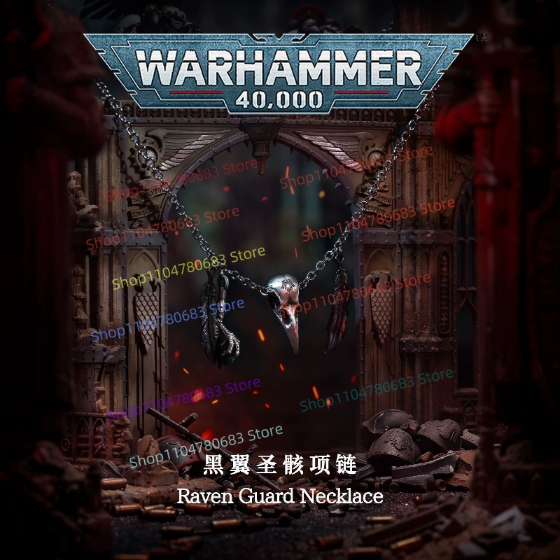 40K Raven Guard Necklace, Retr - Anime Merchandise For Men ulasan dan harga