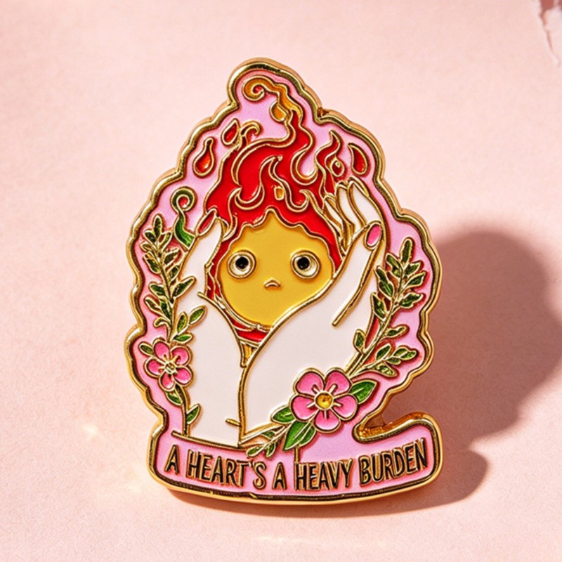 A HEART'S A HEAVY BURDEN Ename - Enamel Pin Set ulasan dan harga