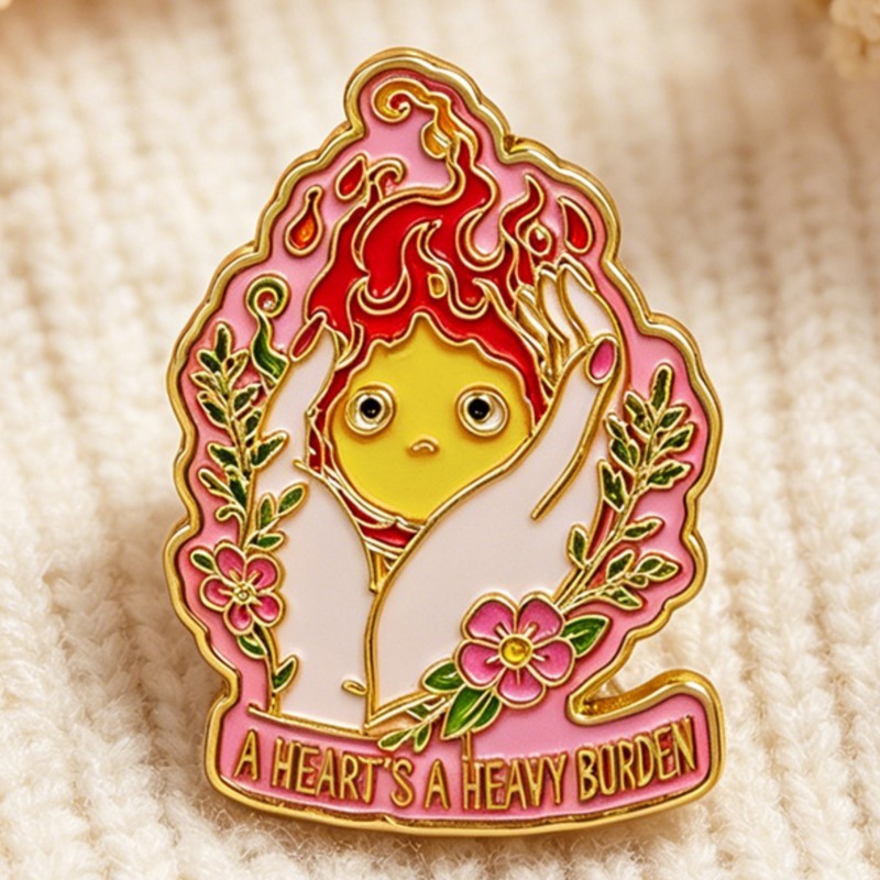 A HEART'S A HEAVY BURDEN Ename - Enamel Pin Set ulasan dan harga