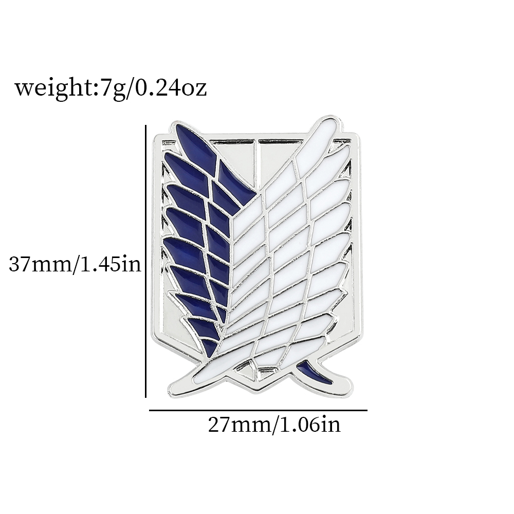 Anime Attack on Titan Enamel B - Enamel Pin Set ulasan dan harga