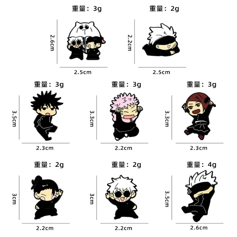 8pcs Anime Itadori Yuji Enamel - Enamel Pin Set ulasan dan harga
