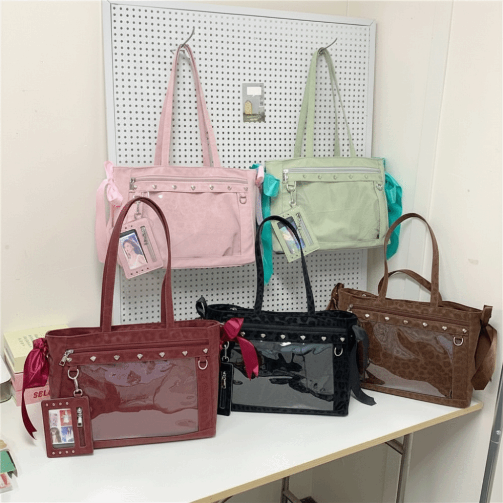 Harajuku Bow Rivet Itabag Y2K  - Anime Merchandise Women ulasan dan harga