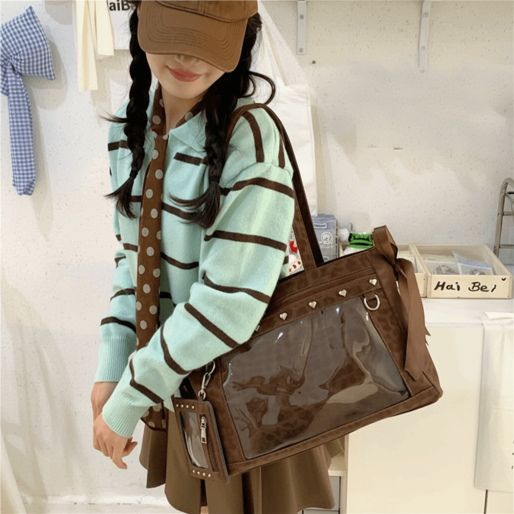 Harajuku Bow Rivet Itabag Y2K  - Anime Merchandise Women ulasan dan harga