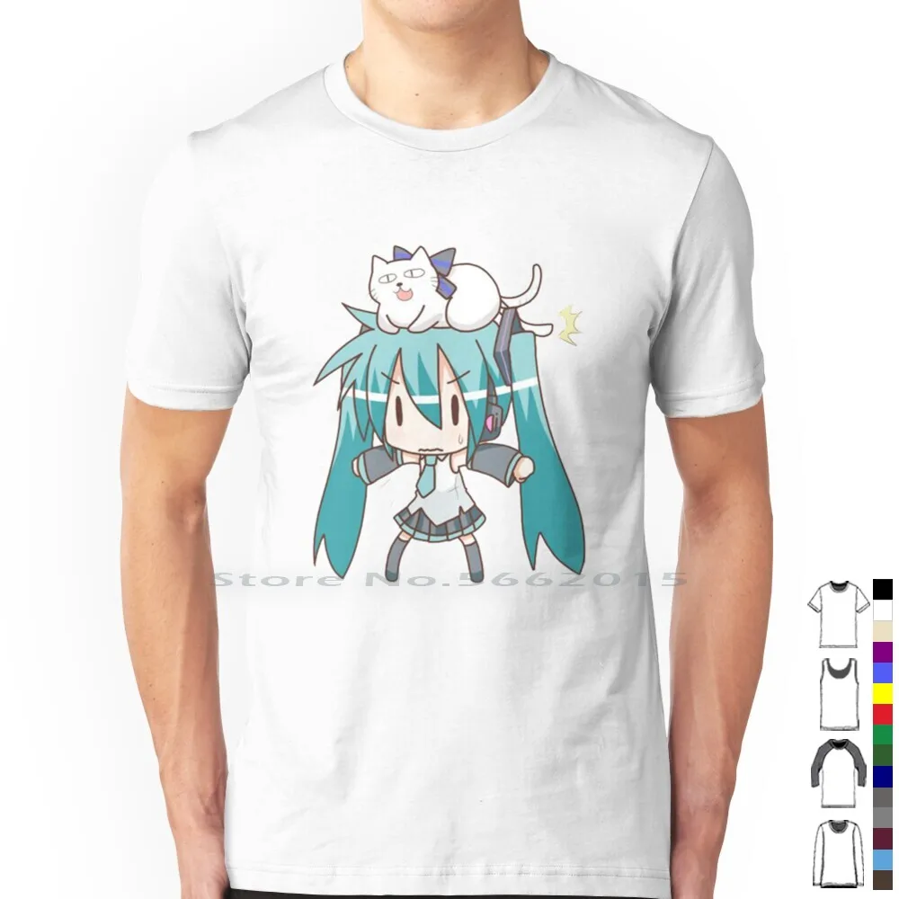Miku T Shirt 100% Cotton Kawai - Anime Merchandise Online ulasan dan harga
