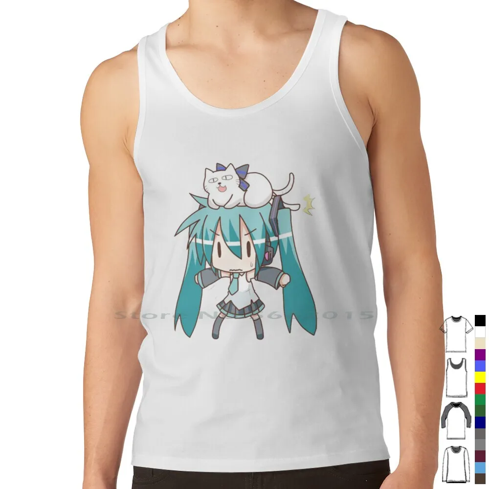 Miku T Shirt 100% Cotton Kawai - Anime Merchandise Online ulasan dan harga