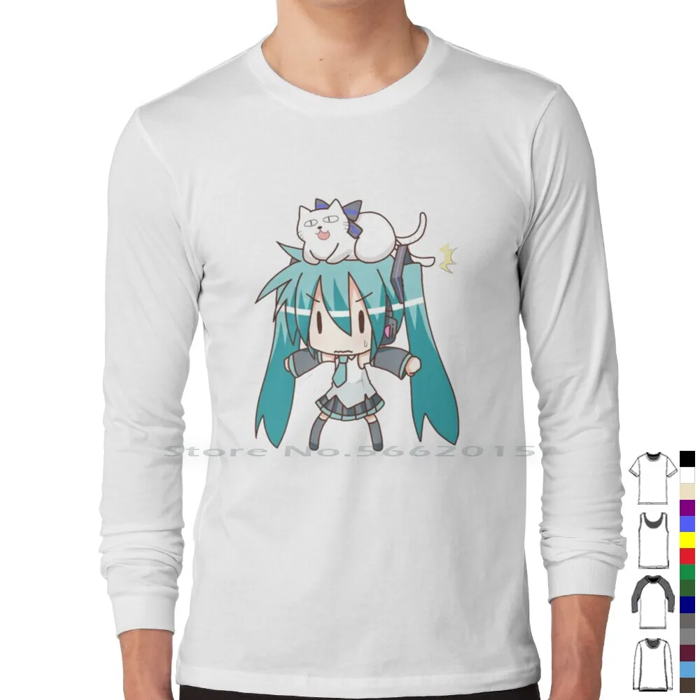 Miku T Shirt 100% Cotton Kawai - Anime Merchandise Online ulasan dan harga